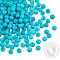 DIY Jewelry Bracelet Making Kits, 200Pcs 6mm Dyed Round Natural White Jade Beads and Flat Elastic Thread, Turquoise, 6mm, Hole: 1mm, 200pcs/box