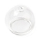 Transparent Glass Bead Cone, for Wind Chimes Making, Half Round, Clear, 16x13mm, Hole: 1.4mm, Inner Diameter: 10.8mm