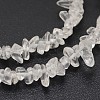 Chips Natural Quartz Crystal Beads Strands G-N0164-30-2