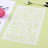 Plastic Reusable Drawing Painting Stencils Templates DIY-F018-B15-3