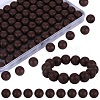 80Pcs Round Silicone Focal Beads SIL-SZ0001-24-13-1