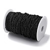 Oxidation Aluminum Faceted Curb Chains CHA-E003-12EB-3