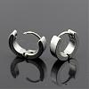 Brass Huggie Hoop Earrings EJEW-EE0002-252F-5