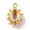 Eco-Friendly Brass Micro Pave Cubic Zirconia Charms ZIRC-C027-12G-04-RS-2