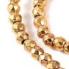 Electroplated Synthetic Non-magnetic Hematite Beads Strands G-H027-B01-02-4