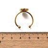 304 Stainless Steel Open Cuff Ring Components STAS-M057-01E-G-3