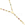 Unisex 304 Stainless Steel Rosary Bead Necklaces NJEW-L457-001A-G-2
