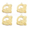 Ion Plating(IP) 201 Stainless Steel Pendants STAS-N098-268LG-2