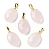 Natural Rose Quartz Pendants G-E603-03G-04-1