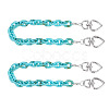 2Pcs Acrylic Link Bag Extender Chains HJEW-TAC0142-3