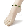 Handmade Evil Eye Lampwork & Glass Seed Beaded Anklets AJEW-AN00573-3