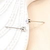 Cubic Zirconia Ear Studs STAS-E051-3A-1