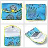 Rectangle Floral Embroidery Cloth Zipper Pouches ABAG-YW0001-03A-2