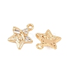 Brass Micro Pave Cubic Zirconia Pendants KK-L261-16G-02-2