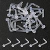 Acrylic L-Shaped Nose Ring AJEW-YW0001-06G-2