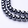 8MM Black AAA Grade Round Non-Magnetic Synthetic Hematite Beads Strands X-G-H1071-1-1