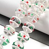 Glass with Enamel Beads Strands GLAA-M047-01C-1