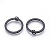 Spray Painted Iron Split Key Rings IFIN-L038-05-FF-1