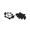 Halloween Theme Spray Painted Alloy Enamel Pendants ENAM-T020-09E-1