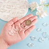 100Pcs 2 Styles Transparent Acrylic Linking Rings OACR-CJ0001-17-4