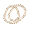 Transparent Electroplate Glass Beads Strands EGLA-P062-01A-PL03-2