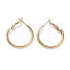 Ring 304 Stainless Steel Hoop Earrings for Women Men EJEW-B049-02A-G-1