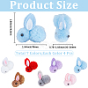 28Pcs 7 Colors Wool Felt Ball AJEW-SC0031-37C-2
