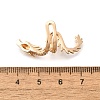 Brass Clear Cubic Zirconia Cuff Earrings EJEW-Q025-01A-G-3