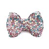 Bowknot Shape Polymer Clay Rhinestone Beads CLAY-NH0001-05E-1