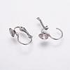 Tarnish Resistant 304 Stainless Steel Leverback Earring Findings STAS-K146-030-6mm-1