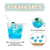 Transparent Resin Big Pendants RESI-TAC0019-04F-3