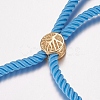 Nylon Twisted Cord Bracelet Making MAK-F019-02G-2