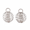 Non-Tarnish 304 Stainless Steel Wire Pendants X-STAS-ZX013-22-14mm-P-1
