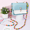 2Pcs 2 Style Plastic Round Beaded Purse Straps AJEW-PH0018-22-5