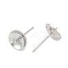 Brass Stud Earring Findings KK-A300-29C-P-2