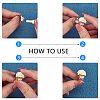 60Pcs 5 Colors Adjustable Brass Ring Components FIND-SZ0002-23-NR-5