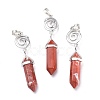 Natural Red Jasper Pointed Big Pendants G-D0021-01P-07-2
