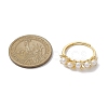 Round Natural Pearl Adjustable Rings RJEW-P113-04G-2