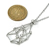 Tarnish Resistant 304 Stainless Steel Macrame Pouch Braided Gemstone Holder NJEW-JN04468-07-3