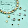 60Pcs 3 Style Ion Plating(IP) 201/304 Stainless Steel Textured Beads STAS-UN0028-14-5