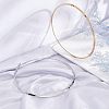 Unicraftale 2Pcs 2 Colors 304 Stainless Steel Wire Wrap Collar Necklaces Set for Women NJEW-UN0001-34-3