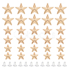 30 Sets 3 Style Zinc Alloy Garment Semi-Tublar Rivets FIND-AR0003-49-1