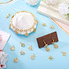 16Pcs 8 Styles Brass Micro Pave Cubic Zirconia Pendants KK-TA0002-30-6