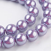 Eco-Friendly Dyed Glass Pearl Round Beads Strands HY-A002-10mm-RB056-3