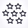 Painted Poplar Wood Pendants WOOD-T021-10D-1