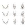 Tarnish Resistant Stainless Steel Bead Tips X-STAS-R061-05-1