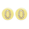 Brass Micro Pave Clear Cubic Zirconia Beads KK-T030-LA843-OX3-1