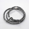 Electroplate Non-magnetic Synthetic Hematite Beads Strands G-J208G-10-2