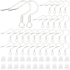 100Pcs Brass French Earring Hooks KK-BBC0015-45B-1
