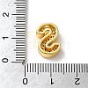 Brass Micro Pave Clear Cubic Zirconia Charms ZIRC-C009-01G-S-3